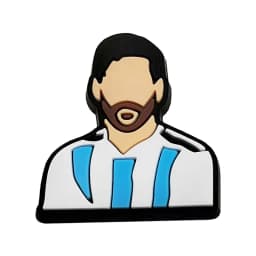 1-16pcs of Football Star Mesi Series Cartoon Shoe Charming Decorative Accessories, Children's Favorite Gifts Shoe Accessories