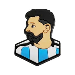 1-16pcs of Football Star Mesi Series Cartoon Shoe Charming Decorative Accessories, Children's Favorite Gifts Shoe Accessories