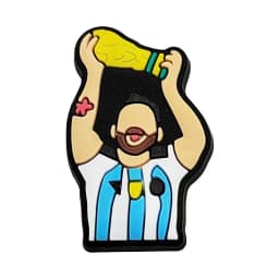 1-16pcs of Football Star Mesi Series Cartoon Shoe Charming Decorative Accessories, Children's Favorite Gifts Shoe Accessories