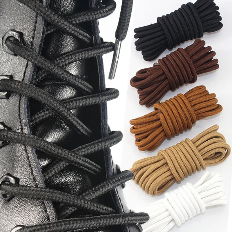1 Pair Classic Solid Round Shoelaces Durable Polyester for Shoes Boots Sneakers 21 Colors Available in 70cm 90cm 120cm 150cm