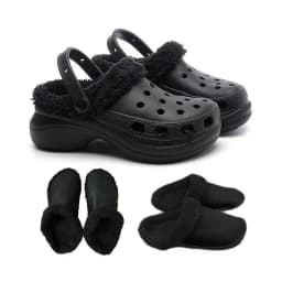 1Pair Thicken Plush Insole for Women Men Shoe Cover Winter Warm Shoe Covers Removable Plush Liner Sandals Beach Shoe Accessories