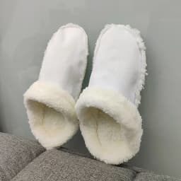 1Pair Thicken Plush Insole for Women Men Shoe Cover Winter Warm Shoe Covers Removable Plush Liner Sandals Beach Shoe Accessories