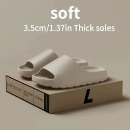 Coconut EVA Soft Thick Soled Slippers Women's Summer Fashion Wear Slippers Home Shower Sandals Men's Beach Shoes Slides