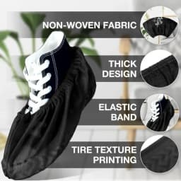 10-100pcs Disposable Boot Shoe Covers Foot Booties Shoe Coverings Non Slip Shoe and Boot Covers for Indoor Home Workplace