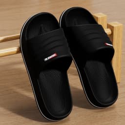 Lightweight Soft Sole House Slippers Men 2026 Summer Indoor Non Slip Eva Platform Slides Men Thick Bottom Casual Couple Shoes