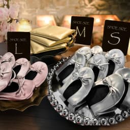 Women's Foldable Portable Ballet Flats Soft Sole Roll Up Slippers Slip OnComfy ancing Flat Shoes for Travel Wedding with Bag
