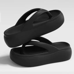 Height-increasing Platform Slippers Non-slip Soft Sole Beach Sandals 5CM EVA Lightweight Women's Flip Flops Indoor Outdoor