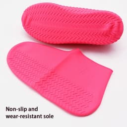 Silicone Waterproof Shoe Covers Children Adults Wear Resistant Portable Rainwater Shoe Covers 1 Pair