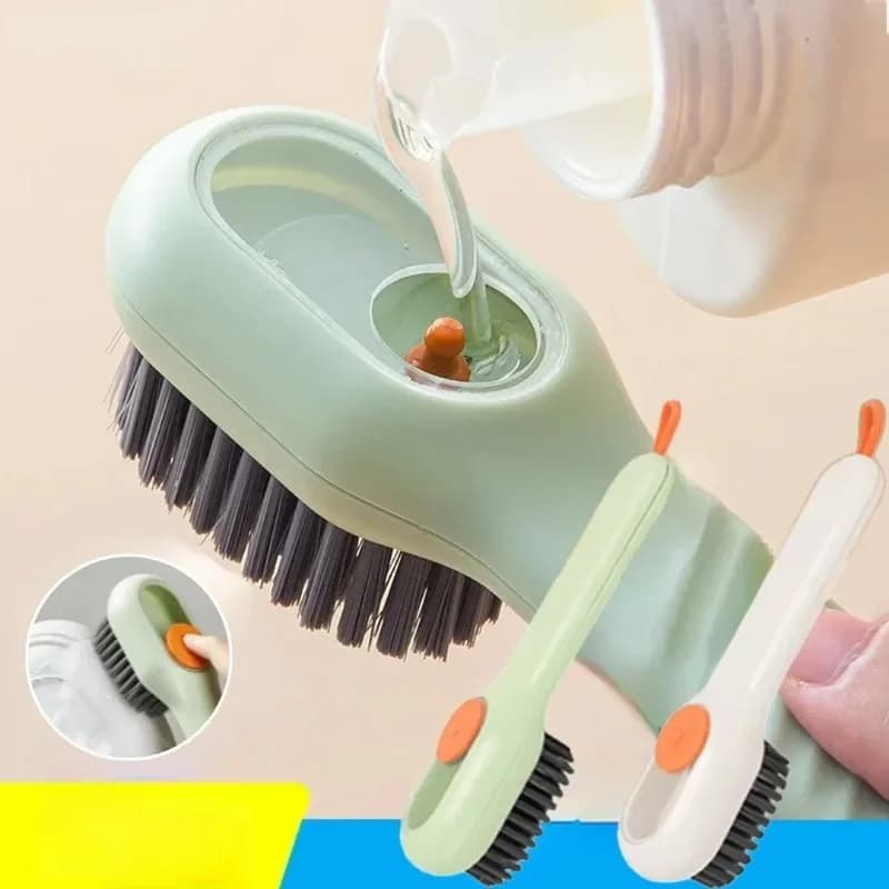 Multifunction Cleaning Shoe Brush Soft Automatic Liquid Shoe Brush Long Handle Liquid Clothes Brush Household Cleaning Tools