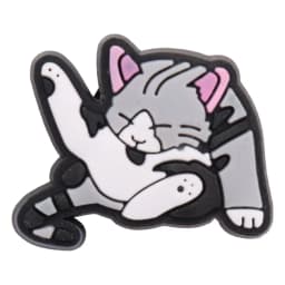 1-17PCS PVC Kawaii Animal Cat Mom Sandal Shoe Decoration Buckle Charms Fit Wristbands Hole Slipper Accessories Kid Xmas Gift