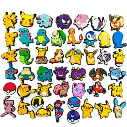 20-100Pcs Potdemiel Pokemon Series Shoe Charms For Clog Sandals,Shoe Decoration Accessories Shoe Pins Great Gift For Men Women