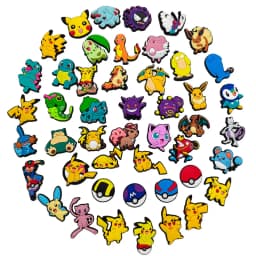 20-100Pcs Potdemiel Pokemon Series Shoe Charms For Clog Sandals,Shoe Decoration Accessories Shoe Pins Great Gift For Men Women