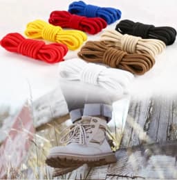 1 Pair Round Shoelaces Polyester Classic Shoelace Casual Women Men Sports Boots Sneakers Shoe Laces Shoes Accessories