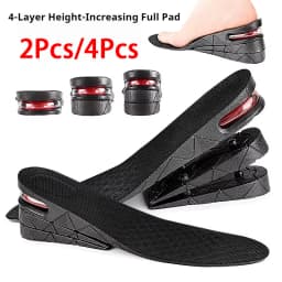1Pair Height Increase Insole Feet Templates 3/5/7/9cm Variable Height Shoes Insoles Air-Cushioned Shock-Absorbing Sports Insole