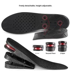 1Pair Height Increase Insole Feet Templates 3/5/7/9cm Variable Height Shoes Insoles Air-Cushioned Shock-Absorbing Sports Insole