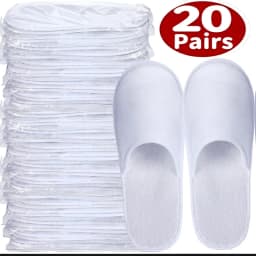 2/30pairs 2026 White Hotel Slipper Unisex Disposable Slippers for Home Guests Non-Slip Bathroom Spa Slippers Shoes for Men Women