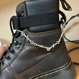 1pair/2pcs Gothic Punk Style Detachable Double Thorn Shoe Decor Chain Easy-Release Buckle Mechanism Ideal DIY Fashion Accessory