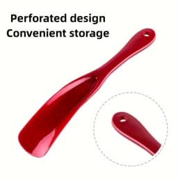 2PCS Unisex Long Handle Shoe Horns, Portable Plastic Shoe Helper, Non-Slip Easy Wear Tool for Travel & Daily Use
