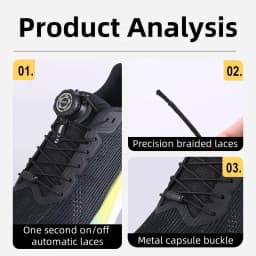 Automatic Shoelaces Without Ties Install Simple Swivel Buckle Laces Thick Rope Tennis Sneakers Shoelace Shoe Accessories 1Pair