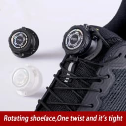 Automatic Shoelaces Without Ties Install Simple Swivel Buckle Laces Thick Rope Tennis Sneakers Shoelace Shoe Accessories 1Pair