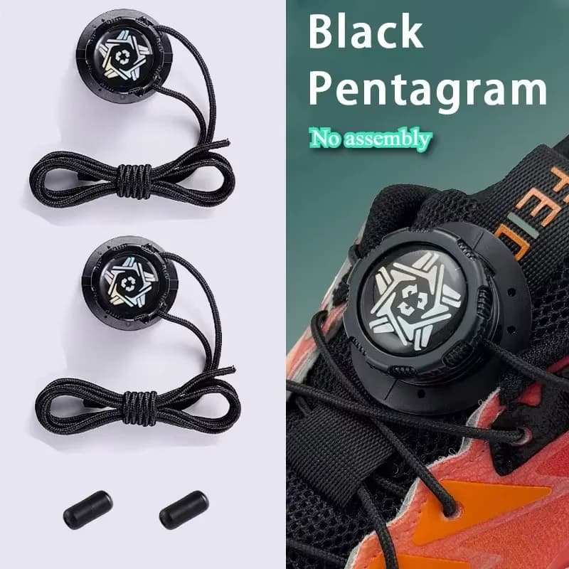 Automatic Shoelaces Without Ties Install Simple Swivel Buckle Laces Thick Rope Tennis Sneakers Shoelace Shoe Accessories 1Pair