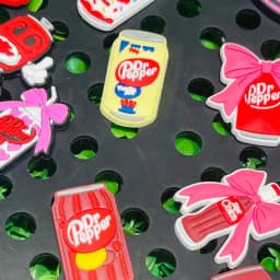 13-100pcs Dr Pepper Soda Bottle Drink Shoe Charms PVC Accessories DIY Shoes Buckle Decorations Fit Wristband Party Woman Gifts