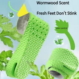 1 Pair Breathable Air Cushion Insoles Shock Absorbing Anti-Odor Sweat Insole Height Increase Pads for Sports Shoes