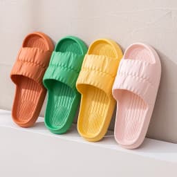 Women's Summer Slippers - Non-Slip Bathroom Sandals for Indoor/Outdoor, Soft Sole Cute House Slides for Couples & Men