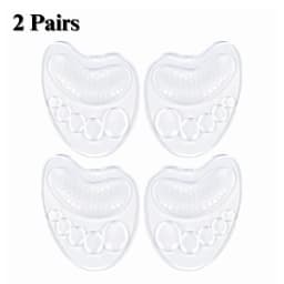 Soft Silicone Forefoot Cushion Pads Anti-Slip Gel Shoe Inserts for Women High Heels Sandals Pain Relief