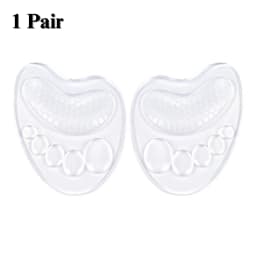 Soft Silicone Forefoot Cushion Pads Anti-Slip Gel Shoe Inserts for Women High Heels Sandals Pain Relief