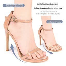 Soft Silicone Forefoot Cushion Pads Anti-Slip Gel Shoe Inserts for Women High Heels Sandals Pain Relief