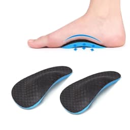 Sports Palm Cushion Flatfoot Footbed Flat Arch Support Semi-Padded Insole Orthotic Insole Corrective Flatfoot Support Footbed