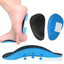 Sports Palm Cushion Flatfoot Footbed Flat Arch Support Semi-Padded Insole Orthotic Insole Corrective Flatfoot Support Footbed