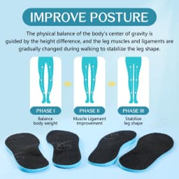 【Xxin】Men Women X Leg Correction Insoles Orthopedic Shoe Pads O Leg Insole Flat Arch Shoe Inserts Size35-46