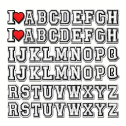 26/28/54/40/80Pcs Alphabet Series Shoe Charms For DIY Charms Shoe Decoration Accessories Bubble Slides Sandals Shoe Pins