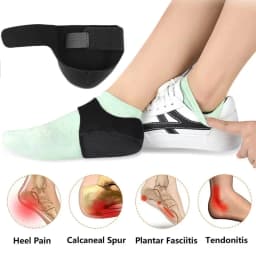 U-Shaped Silicone Gel Heel Cups, Plantar Fasciitis Foot Support for Heel Spur Pain Relief, Shock Absorbing Insoles for Men Women