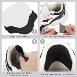 Sneaker Heel Repair Patches Wear-Resistant Shoe Heel Protector Stickers Fix Worn Holes for Sneakers, Leather Shoes