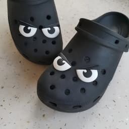 Funny Expressions Hole Buckle Hole Shoe Charms Decorations Cartoon Soft Rubber Eyes Shoes Buckle DIY 3D Hole Shoe Accessories