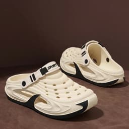 Men's Outdoor Slippers EVA Non-Slip Closed-toe Thick Soft Platform Slide Fashion Comfortable Sandals For Men Summer Home Shoes
