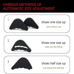 1/2Pair Toe Plug Soft Sponge Half Insoles Reusable Toe Filler Inserts Shoes Adjustable Big Foot Brace Pad Unisex Shoe Inserts