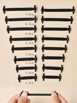 New 16Pcs Elastic Shoe Laces All Sneakers Silicone Stretch Shoelaces Unisex Fashion No Tie Shoelace Rubber Band Shoelaces