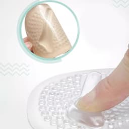 2Pair Silicone Metatarsal Pads for Shoes Non-Slip Self-Adhesive Forefoot Gel Foot Pads Sandals High Heels Shoe Insoles for Women
