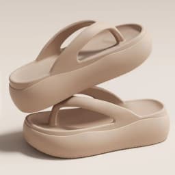 Height-increasing Platform Slippers 5CM EVA Soft Sole Beach Sandals Non-slip Lightweight Women's Flip Flops Everyday Outfits