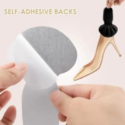 New 2 in 1 Sponge Heel Cushion Back of Inserts Heel Protectors Shoe Pads for Shoe Too Big Soft Mesh Heel Grips Shoes Insoles