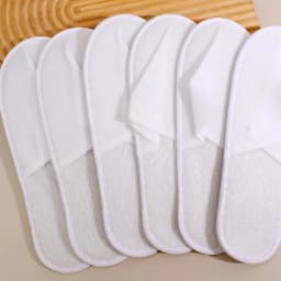 2-30pairs Unisex White Disposable Slippers for Guest Non Slip Hotel Slippers Spa Slippers Bulk Indoor Slipper for Women Men