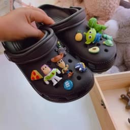 [Playful Design]Disney Toy Story Character Shoe Charms Set Fashionable Diy Detachable Shoe Buckle Decorations Xmas Gifts