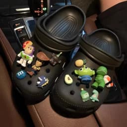 [Playful Design]Disney Toy Story Character Shoe Charms Set Fashionable Diy Detachable Shoe Buckle Decorations Xmas Gifts