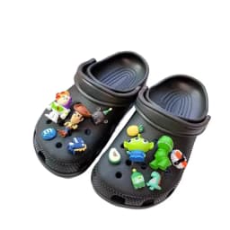 [Playful Design]Disney Toy Story Character Shoe Charms Set Fashionable Diy Detachable Shoe Buckle Decorations Xmas Gifts