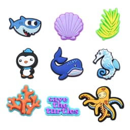 8-17PCS Octonauts Kwazii Shoes Charms for Clog Sandals Decoration Mix Wholesale PVC Cute Shoe Accessories Charms for X-MAS Gift