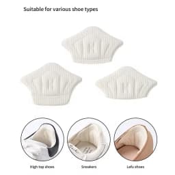 5 Pairs Shoe Pad Foot Heel Cushion Pads Sports Shoes Adjustable Antiwear Feet Inserts Insoles Heel Protector Sticker Insole